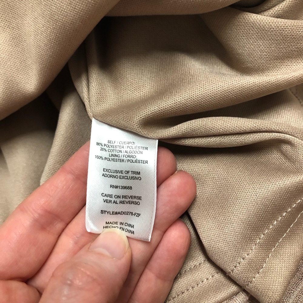 Milkmaid Peasant Style Smocked Dress w/ Tiered Skirt Flowy Cottagecore Feminine - Picture 7 of 10